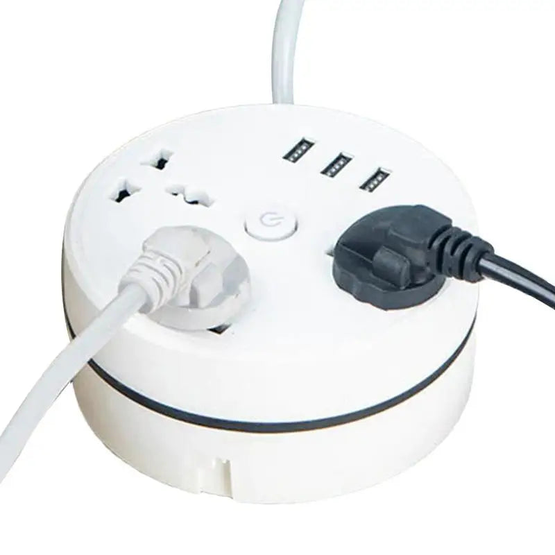 EU Plug AC Outlet Smart Home Power Strip – Multipurpose Electrical Extension Cord with USB Ports &amp; Fast Charging